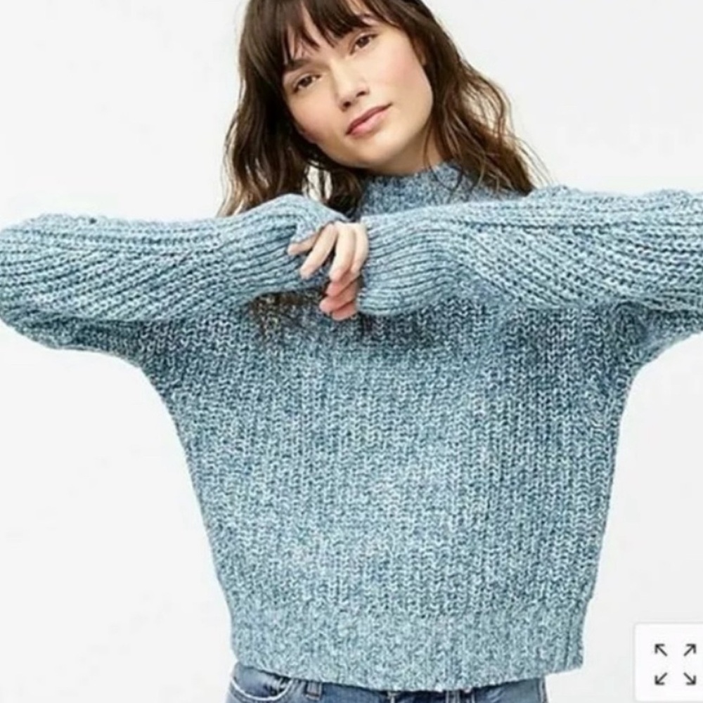 J Crew Marled donegal mockneck sweater